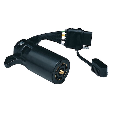 Husky Towing Husky Towing 13170; Trailer Wiring Adapter; 7-Way RV Blade to 4-Way Flat; Flexible Lead 13170